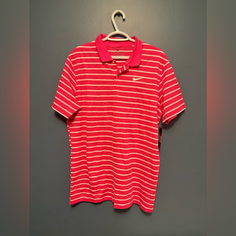 NWT Nike Men's Dri-FIT Victory Striped Golf Polo Size large